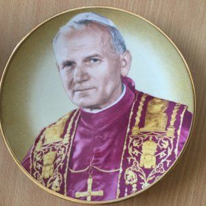 JWX Bavaria west Germany plate pope wall hanger plate ba
